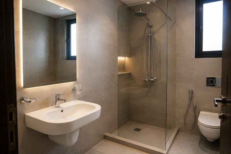 Bathroom Renovation by Reef Al Ghadeer in Al Ain after completion